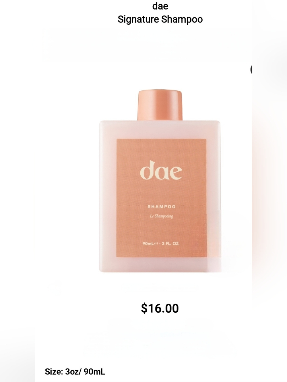 Dae Shampoo & Conditioner Travel Size